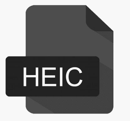 A generic file icon labelled HEIC
